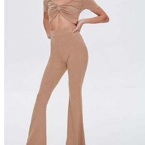 Crop Top & Flare Pants Set